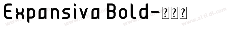 Expansiva Bold字体转换